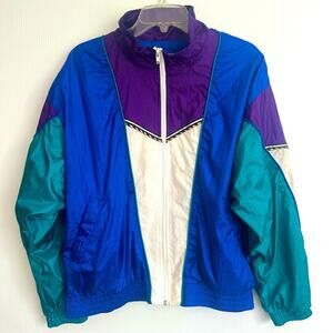 Vintage 80s 90s Sunterra Nylon Windbreaker Large
